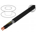 10953; Wire; JZ-500-C; 5G1mm2; tinned copper braid; PVC; black; 300/500V; HELUKABEL