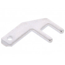 K16-00AH; Terminal: flat; 3.3mm; 0.8mm; male; THT; brass; tinned; angled 90°; DEGSON ELECTRONICS