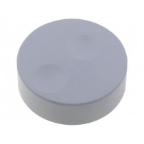 CL71660A; Knob; without pointer; plastic; Øshaft: 6mm; Ø39.6x13.5mm; grey; CLIFF