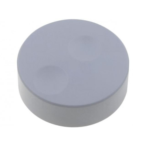CL71660A; Knob; without pointer; plastic; Øshaft: 6mm; Ø39.6x13.5mm; grey; CLIFF