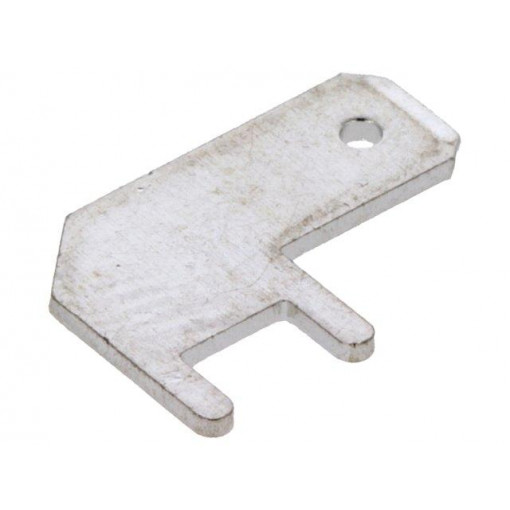 K20-00AH; Terminal: flat; 5mm; 0.8mm; male; THT; brass; tinned; angled 90°; DEGSON ELECTRONICS