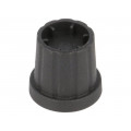 CL178881; Knob; with flange; plastic; Øshaft: 4mm; Ø16.5x19.2mm; black; CLIFF CL178881; Knob; with flange; plastic; Øshaft: 4mm; Ø16.5x19.2mm; black; CLIFF