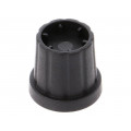 CL178882; Knob; with flange; plastic; Øshaft: 6mm; Ø16.5x19.2mm; black; CLIFF CL178882; Knob; with flange; plastic; Øshaft: 6mm; Ø16.5x19.2mm; black; CLIFF