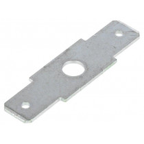 K3-00AH; Terminal: flat; 6.3mm; 0.8mm; 2 x male; M4; double; screw; brass; DEGSON ELECTRONICS