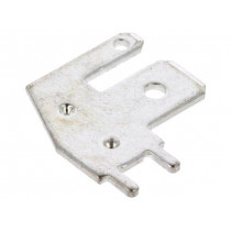 K33-00AH; Terminal: flat; 0.8mm; 2 x male; THT; brass; tinned; angled 90°; DEGSON ELECTRONICS