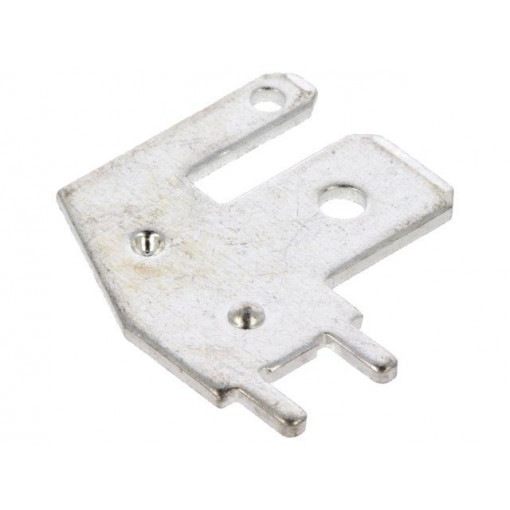 K33-00AH; Terminal: flat; 0.8mm; 2 x male; THT; brass; tinned; angled 90°; DEGSON ELECTRONICS