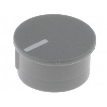 K85 CAPS GREY; Cap; thermoplastic; push-in; Pointer: white; grey; CLIFF