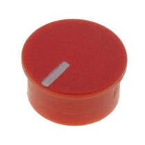 K85 CAPS RED; Cap; thermoplastic; push-in; Pointer: white; red; CLIFF