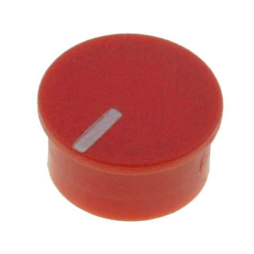 K85 CAPS RED; Cap; thermoplastic; push-in; Pointer: white; red; CLIFF