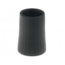 CL178812; Knob; conical; thermoplastic; Øshaft: 6mm; Ø12x17mm; black; push-in; CLIFF