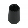 CL178862; Knob; conical; thermoplastic; Øshaft: 6mm; Ø12x17mm; black; push-in; CLIFF CL178862; Knob; conical; thermoplastic; Øshaft: 6mm; Ø12x17mm; black; push-in; CLIFF