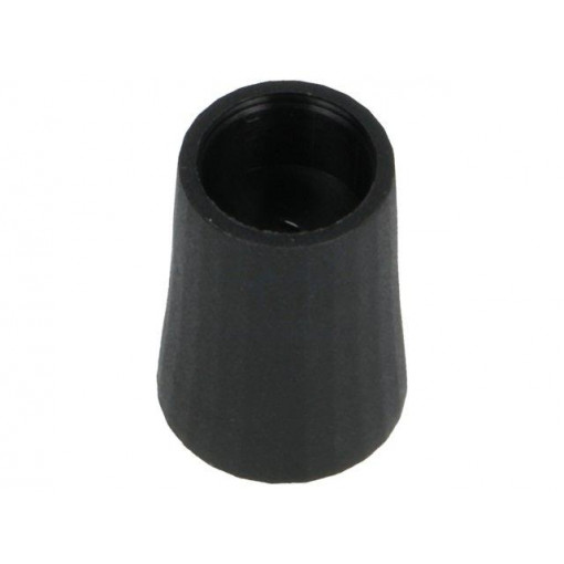 CL178862; Knob; conical; thermoplastic; Øshaft: 6mm; Ø12x17mm; black; push-in; CLIFF