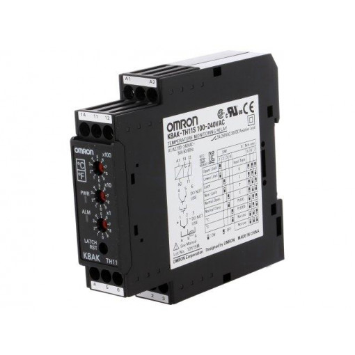 K8AK-TH11S 100-240VAC; Module: temperature monitoring relay; temperature; 100÷240VAC; OMRON