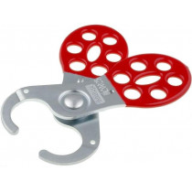 K20025D; Lock off hasp; L: 130mm; Mat: steel; Mount.hole diam: 25mm; KASP