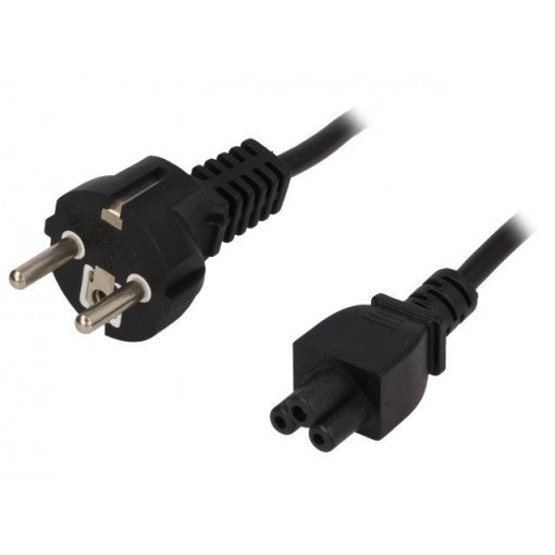 ; Cable; CEE 7/7 (E/F) plug,IEC C5 female; 1.8m; black; PVC; 2.5A; ESPE ; Cable; CEE 7/7 (E/F) plug,IEC C5 female; 1.8m; black; PVC; 2.5A; ESPE