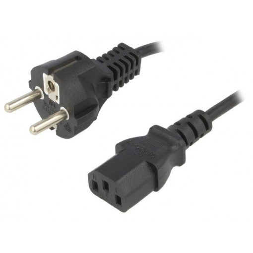 ; Cable; CEE 7/7 (E/F) plug,IEC C13 female; 1.5m; black; PVC; 10A; ESPE ; Cable; CEE 7/7 (E/F) plug,IEC C13 female; 1.5m; black; PVC; 10A; ESPE