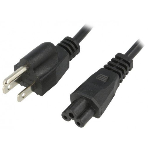 ; Cable; NEMA 5-15 (B) plug,IEC C5 female; 1.5m; black; PVC; 2.5A; ESPE