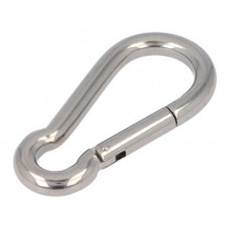 KAR-10-A4; Snap hook; acid resistant steel A4; for rope; L: 100mm; Size: 10mm; KRAFTBERG KAR-10-A4; Snap hook; acid resistant steel A4; for rope; L: 100mm; Size: 10mm; KRAFTBERG