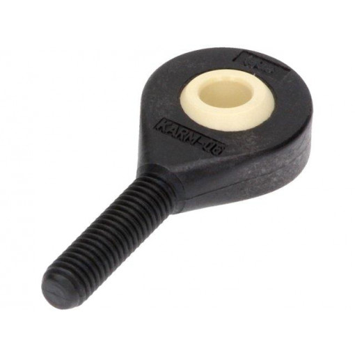 KARM-06; Ball joint; Øhole: 6mm; Thread: M6; Mat: igumid G; Pitch: 1,0; L: 21mm; igus