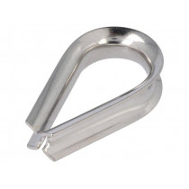 KAUS-10-A4; Thimble for rope; acid resistant steel A4; for rope; DIN6899; KRAFTBERG KAUS-10-A4; Thimble for rope; acid resistant steel A4; for rope; DIN6899; KRAFTBERG