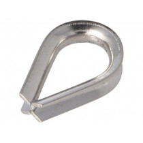 KAUS-3-A4; Thimble for rope; acid resistant steel A4; for rope; DIN6899; KRAFTBERG KAUS-3-A4; Thimble for rope; acid resistant steel A4; for rope; DIN6899; KRAFTBERG