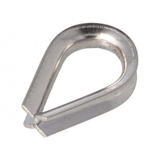 KAUS-3-A4; Thimble for rope; acid resistant steel A4; for rope; DIN6899; KRAFTBERG