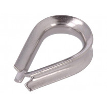 KAUS-4-A4; Thimble for rope; acid resistant steel A4; for rope; DIN6899; KRAFTBERG KAUS-4-A4; Thimble for rope; acid resistant steel A4; for rope; DIN6899; KRAFTBERG