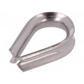 KAUS-5-A4; Thimble for rope; acid resistant steel A4; for rope; DIN6899; KRAFTBERG KAUS-5-A4; Thimble for rope; acid resistant steel A4; for rope; DIN6899; KRAFTBERG