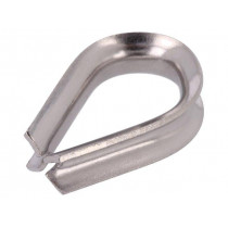 KAUS-5-A4; Thimble for rope; acid resistant steel A4; for rope; DIN6899; KRAFTBERG KAUS-5-A4; Thimble for rope; acid resistant steel A4; for rope; DIN6899; KRAFTBERG