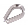 KAUS-6-A4; Thimble for rope; acid resistant steel A4; for rope; DIN6899; KRAFTBERG KAUS-6-A4; Thimble for rope; acid resistant steel A4; for rope; DIN6899; KRAFTBERG