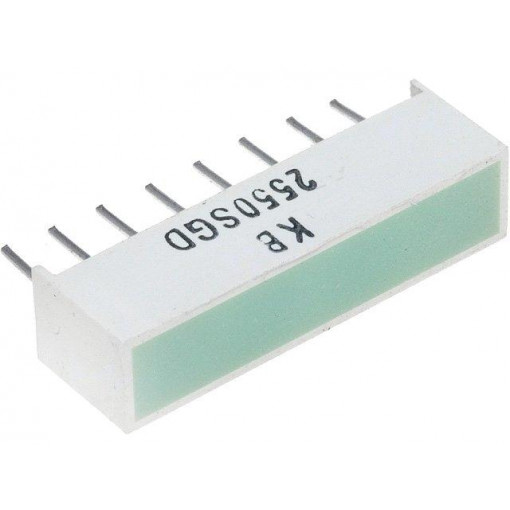 KB-2550SGD; LED backlight; green; Lens: diffused,green; λd: 568nm; 20÷50mcd; KINGBRIGHT ELECTRONIC