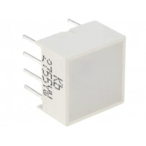 KB-2755YW; LED backlight; yellow; Lens: diffused,white; λd: 588nm; 15÷35mcd; KINGBRIGHT ELECTRONIC