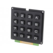 AK-1604-N-BBW; Keypad: plastic; No.of butt: 16; none; plastic; 200mΩ; 1N; 20mA; ACCORD