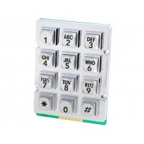 AK-207-A-SSB-WP-MM; Keypad: metal; No.of butt: 12; none; metal; 200mΩ; 1.2N; 20mA; W: 56mm; ACCORD