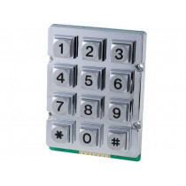 AK-207-N-SSB-WP-MM; Keypad: metal; No.of butt: 12; none; metal; 200mΩ; 1.2N; 20mA; W: 56mm; ACCORD