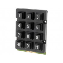 AK-207-N-BBW; Keypad: plastic; No.of butt: 12; none; plastic; 200mΩ; 1N; 20mA; ACCORD