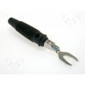 KB2SW; Plug; fork terminals; 60VDC; 30A; black; Overall len: 58.5mm; 1mΩ; HIRSCHMANN T&M