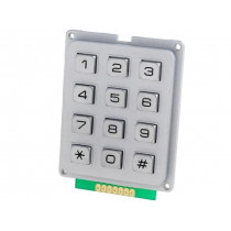 AK-304-N-SSB-WP-MM; Keypad: metal; No.of butt: 12; none; metal; 200mΩ; 1.2N; 20mA; W: 51mm; ACCORD