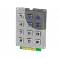 AK-304-N-SSL-WP-MM-BL; Keypad: metal; No.of butt: 12; LED; metal; 200mΩ; 1.2N; 20mA; W: 51mm; ACCORD
