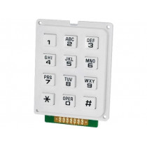 AK-304-A-WWB; Keypad: plastic; No.of butt: 12; none; plastic; 200mΩ; 1N; 20mA; ACCORD