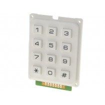 AK-304-N-WWB; Keypad: plastic; No.of butt: 12; none; plastic; 200mΩ; 1N; 20mA; ACCORD