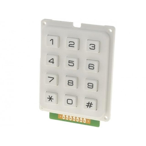 AK-304-N-WWB; Keypad: plastic; No.of butt: 12; none; plastic; 200mΩ; 1N; 20mA; ACCORD