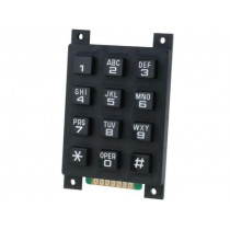 AK-804-A-BBW; Keypad: plastic; No.of butt: 12; none; plastic; 200mΩ; 1.2N; 20mA; ACCORD