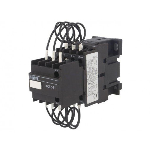 KC12-11; Contactor: 3-pole; Mounting: DIN; Application: for capacitors; ISKRA KC12-11; Contactor: 3-pole; Mounting: DIN; Application: for capacitors; ISKRA