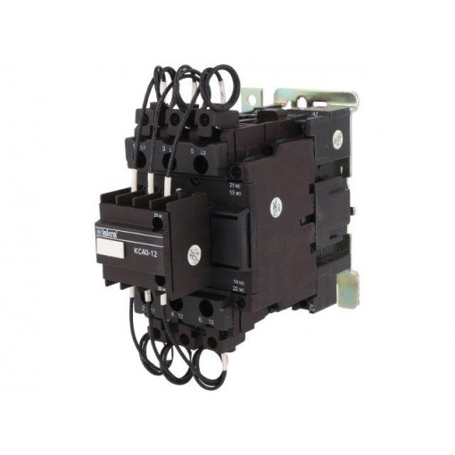 KC40-12; Contactor: 3-pole; Mounting: DIN; Application: for capacitors; ISKRA KC40-12; Contactor: 3-pole; Mounting: DIN; Application: for capacitors; ISKRA