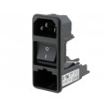 KD14.1101.105; Connector: AC supply; socket; male; 10A; 250VAC; IEC 60320; SCHURTER