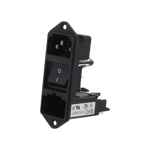 KD14.4101.151; Connector: AC supply; socket; male; 10A; 250VAC; IEC 60320; SCHURTER
