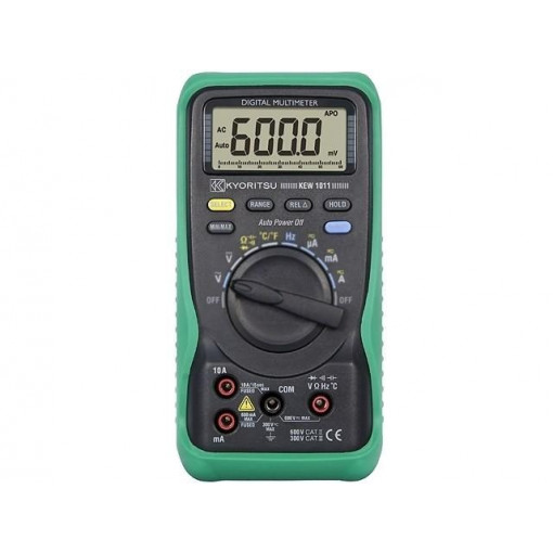 ; Digital multimeter; LCD (6000); 2,5x/s; VDC: 0,1m÷600m/6/60/600V; KYORITSU ; Digital multimeter; LCD (6000); 2,5x/s; VDC: 0,1m÷600m/6/60/600V; KYORITSU