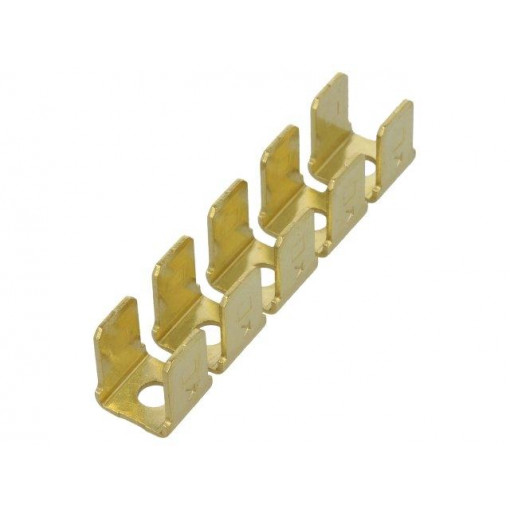 1008; Terminal: flat; 6.4mm; 0.8mm; male; M3; 10x terminal,double; screw; KEYSTONE