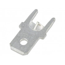 1213-ST; Terminal: flat; 5.2mm; 0.8mm; male; THT; brass; tinned; straight; KEYSTONE